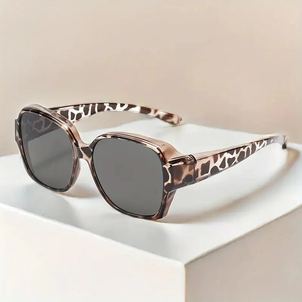Vintage Fashion Leopard Print UV400 Protection Women's Luxury Sunglasses